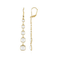 White Quartz Silver Earrings (KM by Juwelo)