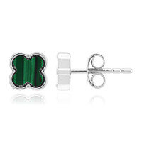 Orecchini in argento con Malachite