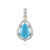 Ciondolo in oro con Turchese Sleeping Beauty