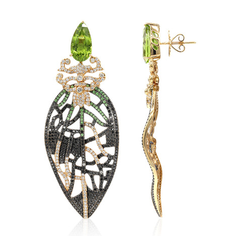 Pendientes en oro con Peridoto (Estée Collection)