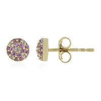 Orecchini in oro con Zaffiro Rosa