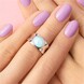 Anello in argento con Larimar
