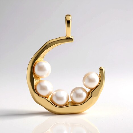 Ciondolo in argento con Perla d'Acqua Dolce Bianca (TPC)