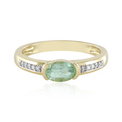 Anillo en oro con Esmeralda de Colombia