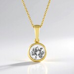 Collana in argento con Zircone