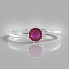 Anello in argento con Rubino Bemainty