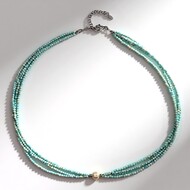 Collier en argent et Hémimorphite