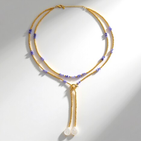 Collana in argento con Perla d'Acqua Dolce Bianca (Riya)