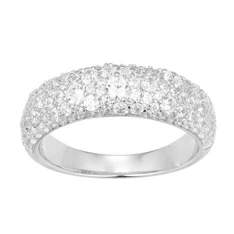 Zilveren ring met een zirkoon (Adela Silber)