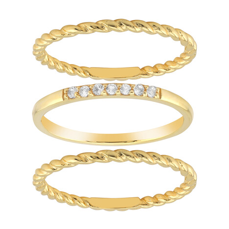 Weißer Topas-Silberringe