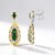 Orecchini in argento con Smeraldo Zambia (Gems en Vogue)