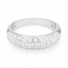 Anillo en plata con Zafiro blanco