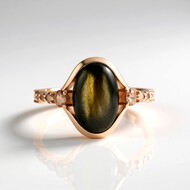 Zilveren ring met een Koperen Minary Labradoriet (KM by Juwelo)