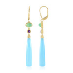 Blue Chalcedony Silver Earrings (KM by Juwelo)