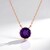 Collana in argento con Ametista (Adela Silber)