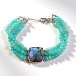Bracciale in argento con Labradorite