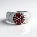Anello in argento con Spinello Rosso (de Melo Essence)