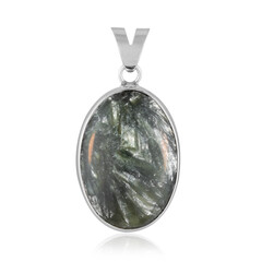 Seraphinite Silver Pendant