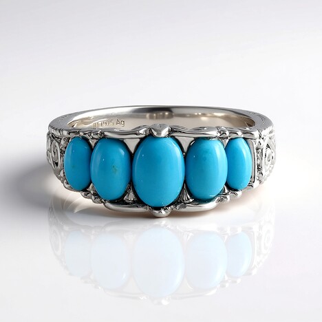 Anello in argento con Turchese Sleeping Beauty