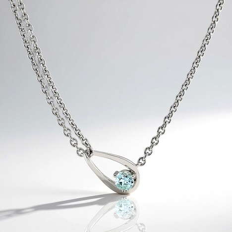 Collana in argento con Ambligonite