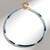Collana in argento con Acquamarina Santa Maria (Adela Silber)