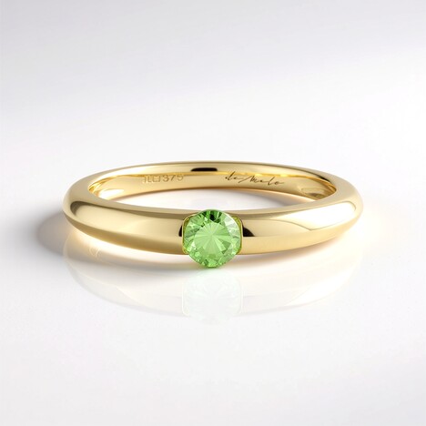 Anello in oro con Tsavorite della Tanzania (de Melo Gold)