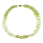 Peridot Silver Necklace (Riya)