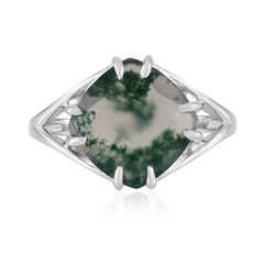 Anillo en plata con Ágata de musgo