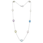 Collana in argento con Ametista Verde