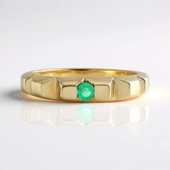 Anello in oro con Smeraldo Colombiano (de Melo Gold)