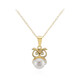 Collana in argento con Perla d'Acqua Dolce Bianca