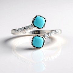 Anello in argento con Turchese Sleeping Beauty (Faszination Türkis)