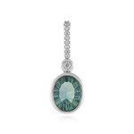 Green Fluorite Silver Pendant