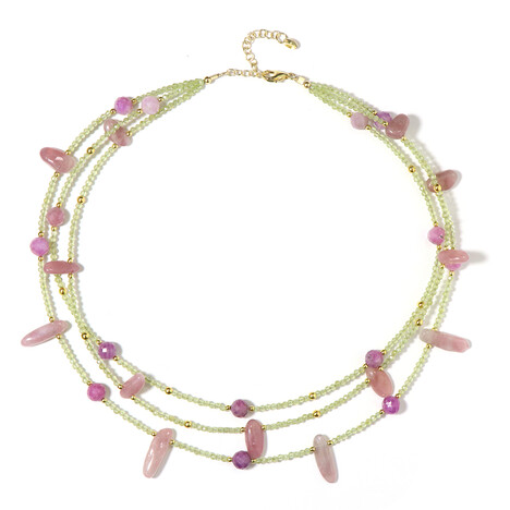 Collar en plata con Rubí de Mozambique (Riya)