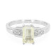 Anello placcato in platino con Kunzite Canarino