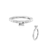 Anello in argento con Topazio Bianco