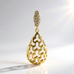 Ciondolo in argento con Diamante Champagne I2