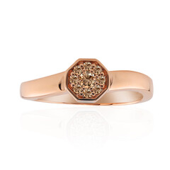 Anello in oro con Diamante Rose de France SI1 di Argyle
