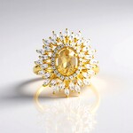 Anello in argento con Zircone Mandarino (Adela Silber)