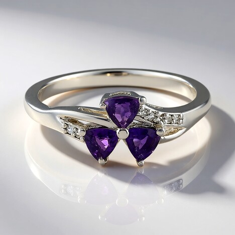 Anello in argento con Ametista