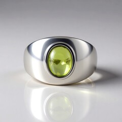 Anello in argento con Peridoto Arizona