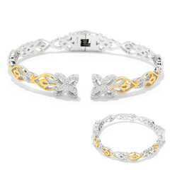 I1 (H) Diamant-Silberarmreif (Gems en Vogue)