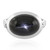 Zilveren ring met een Indische Ster Diopsied