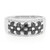 Bague en argent et Spinelle noir