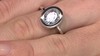 Bague en argent et Topaze blanche (MONOSONO COLLECTION)