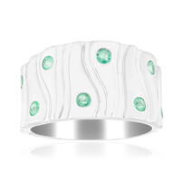 Russischer Smaragd-Silberring (SAELOCANA)