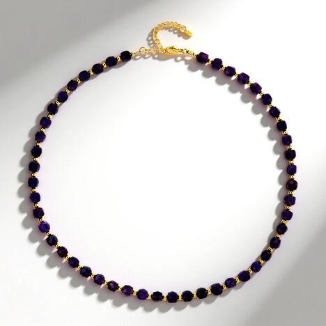 Collana in argento con Ametista Zambiana