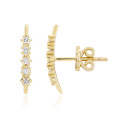 9K SI1 (G) Diamond Gold Earrings