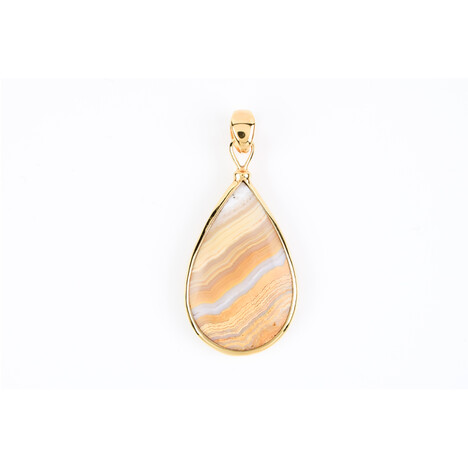 Lace-Achat-Silberanhänger