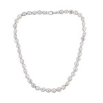 Collana in argento con Perla d'Acqua Dolce Argentata (TPC)